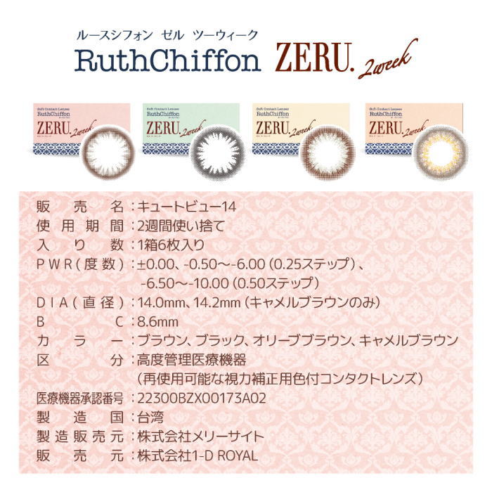ルースシフォンZERUのデータ
